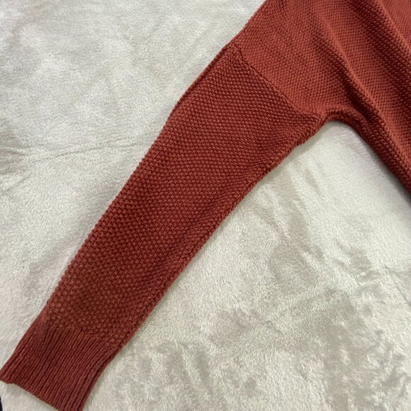 Lucky Brand Burnt Orange V-Neck Long Sleeve Sweater Size XL - Picture 4 of 10